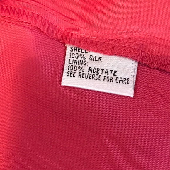 TALBOTS pink pure silk dress size 8 - Picture 6 of 9